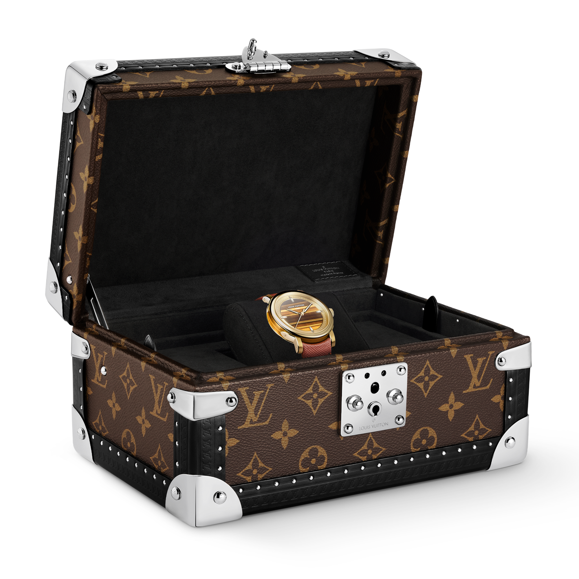ルイヴィトン Louis Vuitton Escale, Automatic, 40mm, Yellow gold and tiger's eye